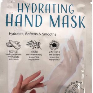Nu.Pore Moisturizing Gloves – Hand Mask for Dry Hands and Moisturizer with Jojoba Oil and Aloe Vera to Help Repair and Soothe Extra Dry Skin> Paraben & Latex Free (2 Pack)