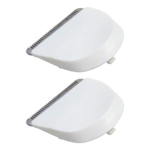 2PCs Hair Clipper Trimmer Blades Replacement Compatible for Wahl Peanut 8685, 8655, 8663, 8685-1701,White by MUNTICO