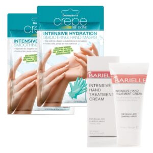 BARIELLE Intensive Hand Repair 3-PC Set – Includes 2 Hand Masks & Intensive Hand Treatment Cream 2.5 oz.
