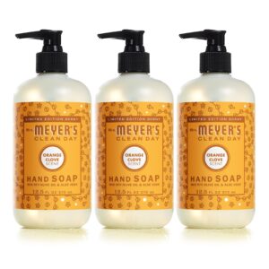 MRS. MEYER’S CLEAN DAY Liquid Hand Soap – Orange Clove, 12.50-Ounce (Pack of 3)