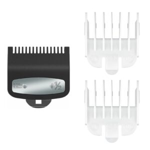 Replacement for Wahl 1/2 Premium Clipper Guard Clip Guide Metal 1/16 and Attachment Clipper Guide Replacement Guard 1/2