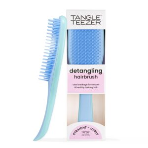 Tangle Teezer Ultimate Detangler Hairbrush for Wet & Dry Hair, Eliminates Knots & Reduces Breakage for All Hair Types, Denim Blues