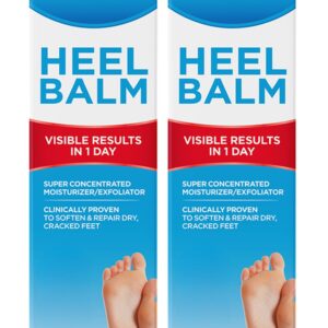 Flexitol Heel Balm, Rich Moisturizing & Exfoliating Foot Cream, 4 Oz Tube (Pack of 2)