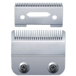 KHTD Clipper Blades Replacement for Wahl,Professional Precision Adjustable 2 Holes Hair Clipper Blade Parts Compatible with Wahl Clippers ,Magic Clip (8451/8148),5-Star Senior Cordless, Super Taper
