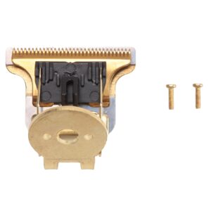 TAMOSH T-Shaped Hair Clipper Blade with Stand T9 Blade Trimmer Replacement Head Replacement Clipper Head Gold