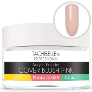 Tachibelle Professional Acrylic Nail System Acrylic Powder> 0.5 oz. Made in USA. Used in Professional Salons. (Cover Blush Pink 0.5oz)