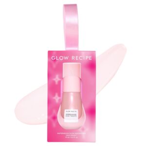 Glow Recipe Stocking Stuffer Niacinamide Serum Dew Drops Ornament – Hydrating Face Serum & Illuminating Makeup Primer for Dewy, Glass Skin + Hyaluronic Acid for Plumping & Highlighting (15 ml)