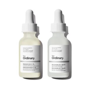 The Ordinary Skin Support Basics Duo – Skin Care Bundle Set For All Skin Types- Hyaluronic Acid 2% + B5 1 Fl Oz, Niacinamide 10% + Zinc 1% 1 Fl Oz