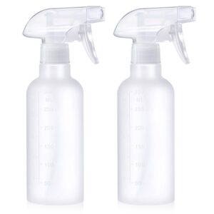 VEXPLO Spray Bottles, Small Spray Bottle for Hair Cleaning Plants Pet, Mist/Stream Adjustable, BPA-free Plastic Water Squirt Bottle 10 oz (300ml), 2 Pack