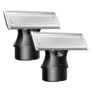 Trimcoo Magnetic Replacement Blades, Genuine Replacement Blades for H1 & H3 Electric Shaver and Trimmer, Easy Snap-On & Rinseable, Durable Stainless Steel, Trim, Edge and Shave, 2 Pack，Black