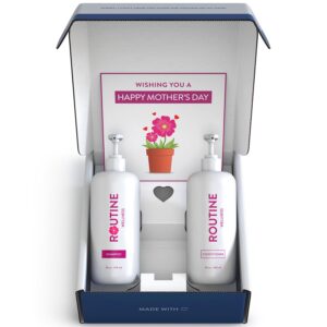 Routine Wellness Anti-Thinning Shampoo and Conditioner Set for Thinning Hair – Biotin DHT Blocker Women & Men – Color Safe Shampoo for Hair Loss & Healthier Hair – Mother’s Day Scent (Pack of 2)