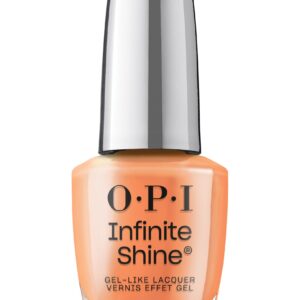 OPI Infinite Shine Always within Peach | Opaque Dark Orange Crème Long Wear Gel Like Nail Polish | Vegan, Long Lasting, Streak Free