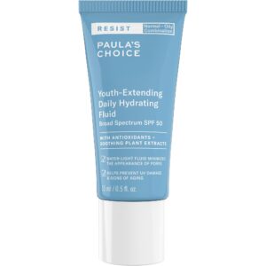 Paula’s Choice RESIST Daily Hydrating Fluid Face Moisturizer SPF 50, UVA & UVB Protection, Chamomile & Vitamin E, Lightweight Sunscreen for Oily Skin, Fragrance-Free