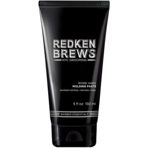 Redken Brews Molding Paste For Men | Men’s Hair Styling Paste | High Hold & Maximum Control | Natural, Matte Finish | Sulfate Free | For All Men’s Hair Types