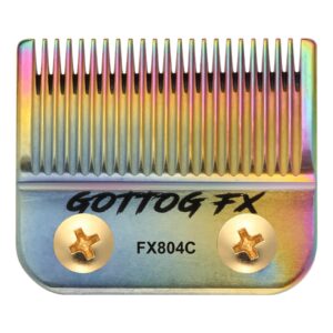 FX804C Replacement Blades Compatible with BaBylissPRO FX870 FXF880 FX810 FX825 FX673N Clippers, DLC Replacement Taper Blades for BaByliss Clipper Blades, Multicolor