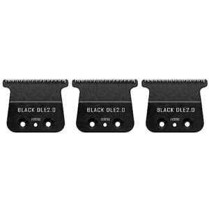 707B2 FX Replacement blades compatible with BaBylissPRO FX787 (FX787G/FX787B2/FX787RG/FX787S) and FX726 for Contour Trimmer FX787 and Trimmer FX726, Black (3 counts)