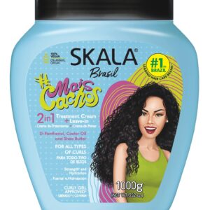SKALA Mais Cachos for hair type 3ABC – 2 IN 1 Conditioning Treatment Cream & Cream To Comb 35.2oz