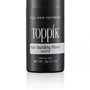 TOPPIK Hair Building Fibers, White, 0.11 oz