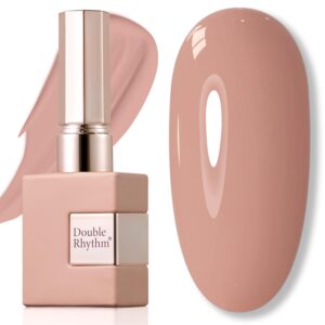 Double Rhythm 15ML Gel Nail Polish Pure Sheer Same Color Same Bottle Soak Off Gel Polish Art Manicure Salon DIY at Home for Women (Nude-A1363)