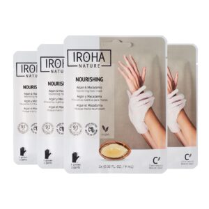 IROHA NATURE> Hand Mask with Argan Oil and Macadamia – Pack of 4 Pairs