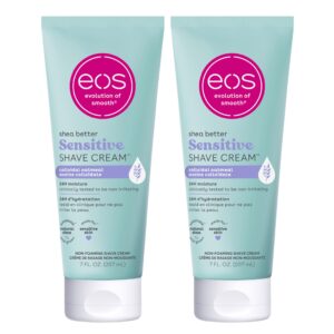 eos Shea Better Sensitive Skin Women’s Shave Cream- Fragrance-Free, 14 fl oz, 2-Pack