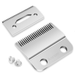 Anrom Professional Stagger-Tooth Blade 2-hole Replacement Clipper Steel Blades for Wahl 5 Star Magic Clip Senior Clippers #8148