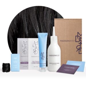 Madison Reed Radiant Hair Color Kit, Blackest Black for 100% Gray Coverage, Ammonia-Free, 2NNA Pescara Black, Permanent Hair Dye, Pack of 1