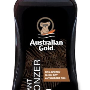 Australian Gold Spray Gel Sunscreen with Instant Bronzer SPF 8, 8 Ounce