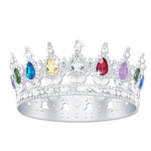 YOUlDIANZI Queen Crown Rhinestone Wedding Crowns and Tiaras for Women Costume Party Hair Accessories Princess Birthday Crown Crystal Bridal
