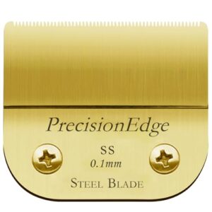 64160# Professional Detachable Replacement Ceramic Blades. Compatible with Oster Classic 76/Power Pro/Power-Teq/Star-Teq Clipper. Compatible with Wahl Clippers. Size: 1/150″ Cut Length. Golden. 1Pack