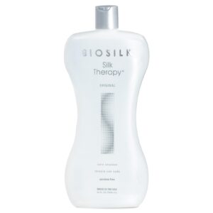 BioSilk Silk Therapy Original, Reconstructing Treatment For Adding Shine & Helping Prevent Split Ends, Sulfate, Paraben, & Cruelty-Free, 34 Oz