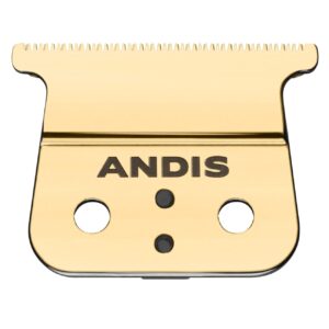 Andis 74115 GTX-EXO Cordless Hair Clipper/Trimmer Shallow Tooth Replacement Blade – Precision T-Blade for Ultra-Close Cuts, Corrosion-Resistant Coating & Zero-Gap Capable, Gold