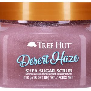 Tree Hut Desert Haze Shea Sugar Scrub | Exfoliating Body Scrub Removes Dead, Dry Skin for a Soft & Hydrated Feel | Nourishing Essential Body Care | 18 fl oz.