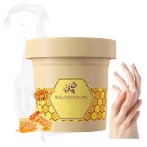 Honey Milk Wax Hand Mask> Hand Peeling Mask Hand Masks Moisturizing Glove Hand Treatment for Dry Cracked Hands (1PCS)