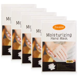 Organic Moisturizing Hand Mask for Dry Hands> Moisturizing Gloves for Dry Skin> Hands Mask Anti Aging> Hand Care for Winter Nourishing Smoothing Whitening> Repair Rough Damaged Skin for Women (5pairs)