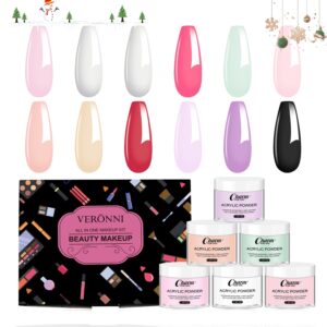 VERONNI Acrylic Nail Kit>14 Colors Acrylic Nail Powder Set for Acrylic Nail Extension 3D Carving for Nail Art Lover Beginner 30g (30g 14 colors)