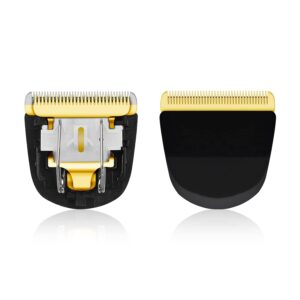 CR8GR8 Peanut Clipper Replacement Blade, Snap-On Replacement Blade Compatible with Wahl Peanut Hair Clipper #2068-300, Black/Gold