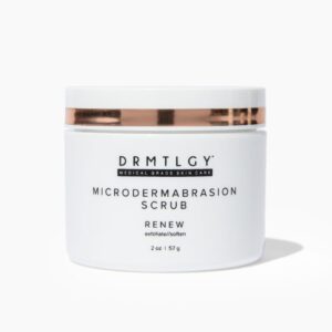 DRMTLGY Microdermabrasion Facial Scrub and Face Mask. Non-Abrasive Face Exfoliator Improves Acne Scars, Blackheads, Pore Size, and Skin Texture. 2 oz