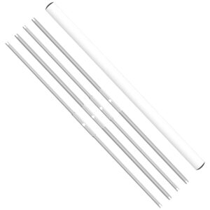 Simple Deluxe 4-Pack 19 inch Bowl Leaf Trimmer Blades Replacement Stainless Spin Clean Cut Include 2 Serrated 2 Straight Blades, Actual Length 16.4 Inches