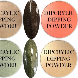 SHEBA NAILS ACRYLIC Powder SWEATER WEATHER KIT – 1oz Jar each Paprika> Clove> Saffron> and Sage