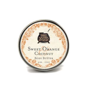 Three Sisters Apothecary 4 oz. Body Butters (Sweet Orange and Coconut)