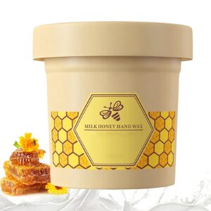 REDJDYU Milk Honey Hand Wax> Honey Milk Wax Hand Mask> Hand Masks Moisturizing Glove> Honey Tearing Mask> Hydrating Peel Off Hand Mask for Cracked Hands(120g)