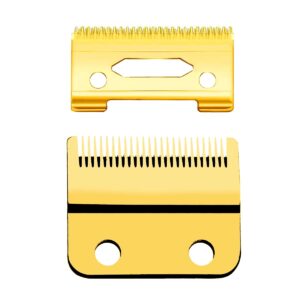 VRMETA Professional Hair Clippers Replacement Blades for Wahl Clippers Wahl 5-Star Senior Magic Clip Compatible with 8148, 8504, 1919, 2241, 2240, 8591 (Gold)
