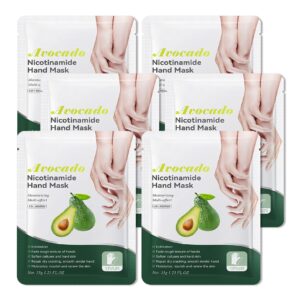 LJYBoBin Hand Mask Moisturizing Gloves 6 Pack>Hydrating Hand Mask for Women>Soft Gloves for Dry Cracked Skin I