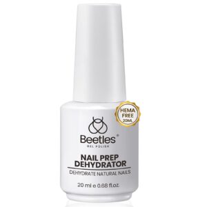 Beetles Nail Dehydrator 20ml: Professional Nail Prep Acid-Free & Hema-Free Dehydrate Bond Primer for Acrylic and Gel Polish
