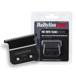 BabylissPRO Tooth T-Blade, Black Graphite Fine