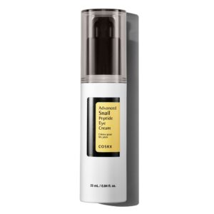 COSRX Snail Mucin Peptide Under Eye Cream, 0.84 fl oz, 73.7% Snail Mucin and Niacinamide, Mothers day gifts for mom, Eye Care, Eye Cream Anti Aging, Dark Circles, Korean Skin Care