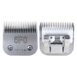New Gromming Clippers Ceramic Blade Fit for Andis Detachable Blade Clippers,Dog Pet Hair Clipper Blade for Wahl and for Oster Clipper,(1/4″)(6.3mm) by Vicue