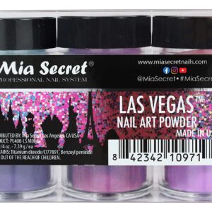 Mia Secret Nail Art LAS Vegas Acrylic Powder 6 Piece
