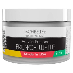 Tachibelle Professional Acrylic Nail System Acrylic Powder> 2 oz. Made in USA. Used in Professional Salons. (French White 2oz)